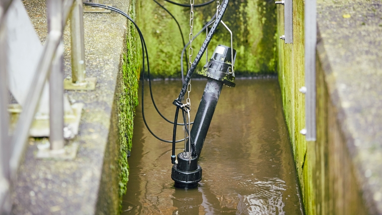 ISEmax CAS40D sensoren måler nitrat og ammonium i Stadtlohns rensningsanlæg.
