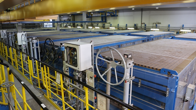 Picture of the electrolysis system from Westlake Vinnolit