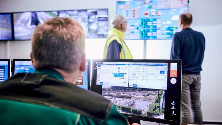 Betjening af dosering af kemi fra proceskontrolrummet