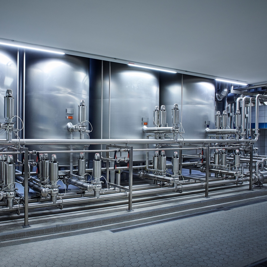 Clean-In-Place (CIP) system in hygienic design