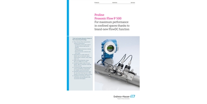Forside til innovationsbrochure – Proline Prosonic Flow P 500