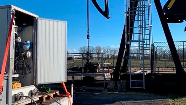 GPsol Wellchecker på en pumpjack