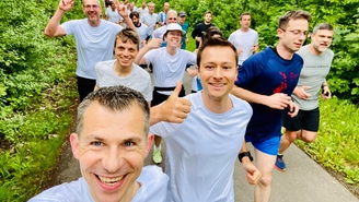 Endress+Hauser employees running for a good cause