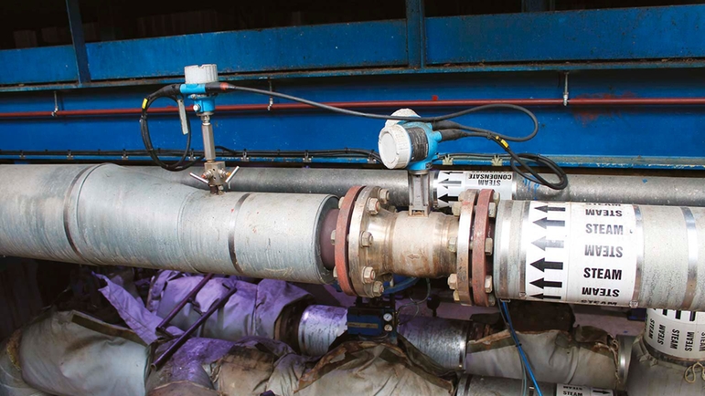 Endress+Hauser Prowirl flowmåler installeret på Pointon-fabrik