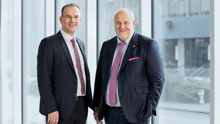 CEO Dr. Peter Selders og bestyrelsesformand Matthias Altendorf.