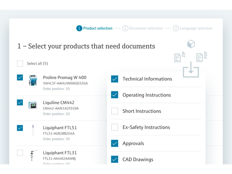 Download dokumentpakker